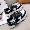 Fashion Board Shoes Women's Sneakers New Muffin Thick Bottom Khaki Black White Color Matching Fashion Women's Shoes Casual Sports Shoes