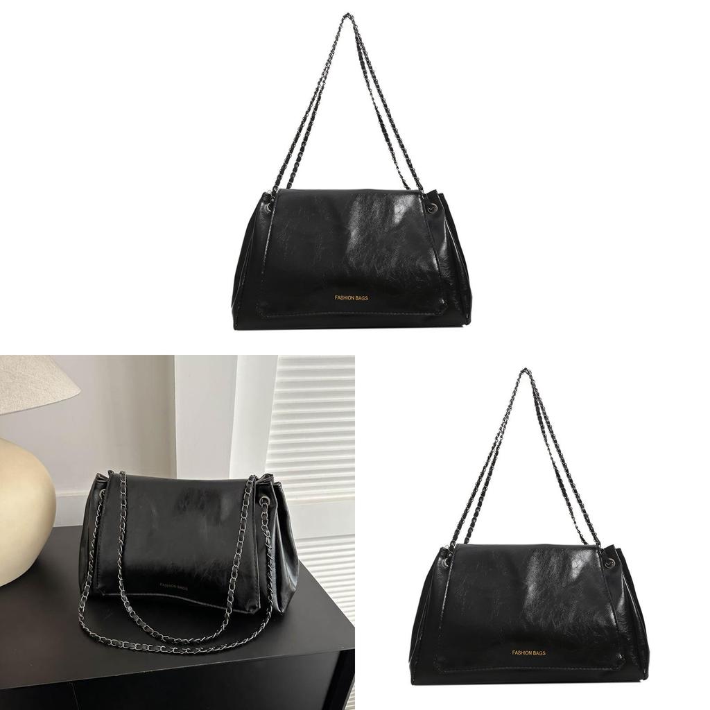 Retro Korean Style Handbag Pu Chain Crossbody For Daily Use