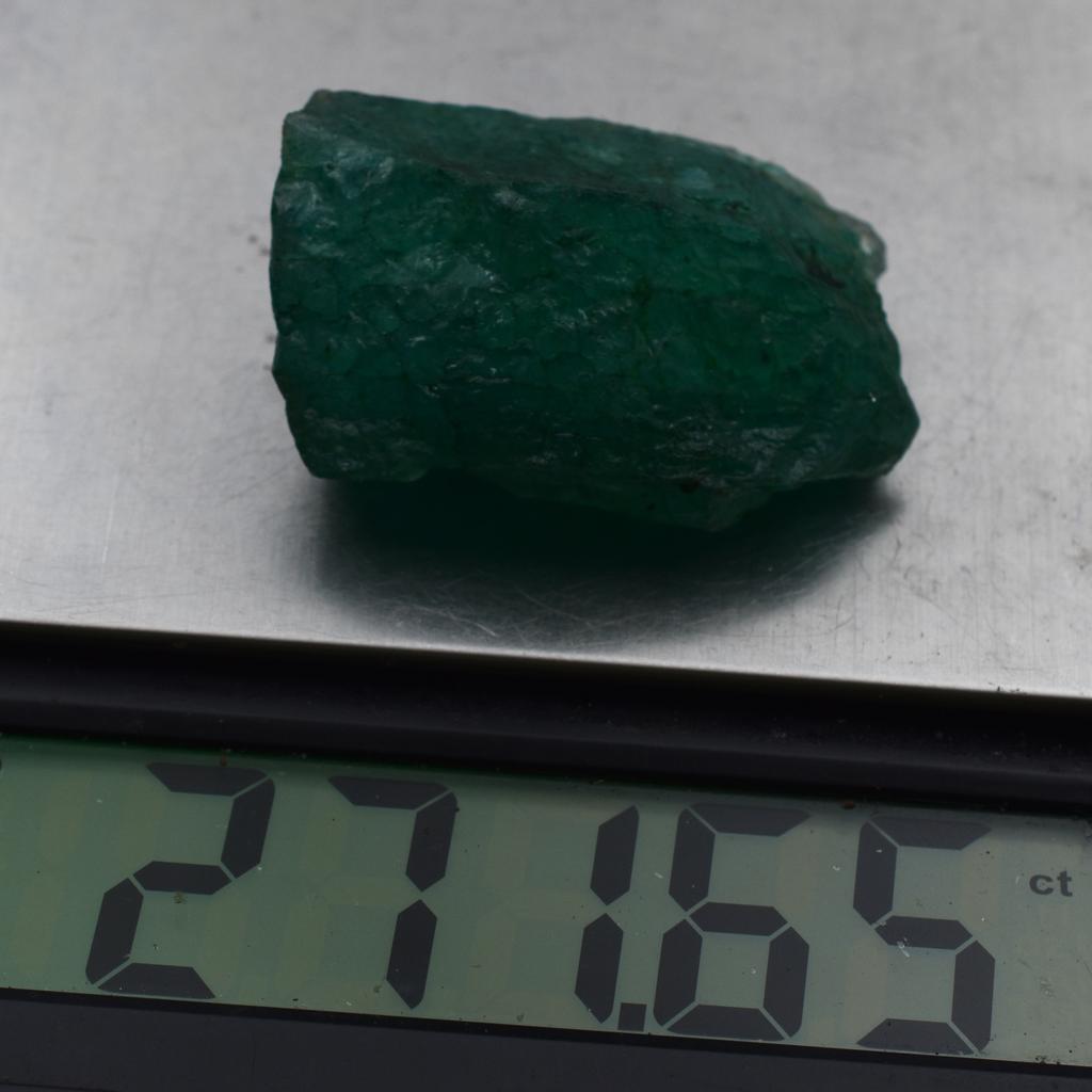 272.05 Ct Earth Mined Natural Emerald Huge Rough CERTIFIED Green Loose Gemstone am00-25-Sa