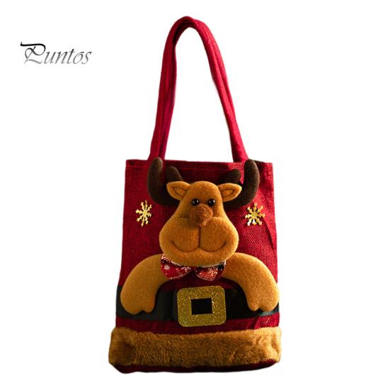 

Рождественский подарочный пакет 3D Санта-Клаус, снеговик, олень, конфетный пакет, многоразовые мультяшные рождественские детские сумки-тоут для Нового года, праздничные фруктовые закуски Elk