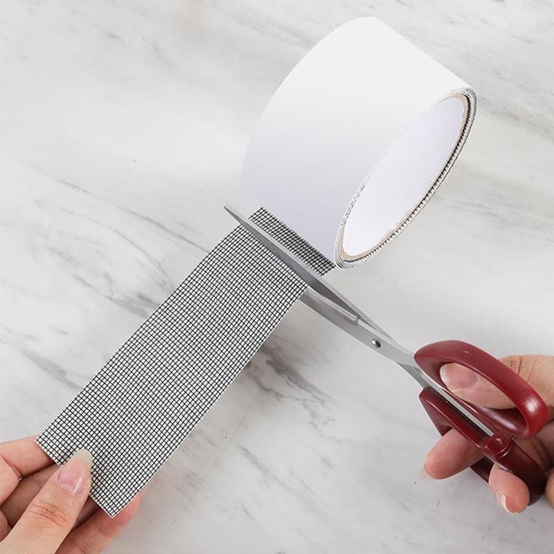 2pc Window Net Anti-mosquito Mesh Screen Repair Tape Repair Broken Hole Window Waterproof Patch Net Self-adhesive Mesh Tape Tool