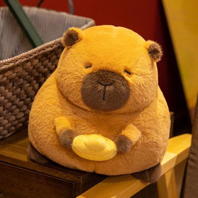 Capybara Plush Doll Pillow Soft Kawaii Stuffed Animal Toy for Kids Adults Capybara Hugging Capybara Cuddly Rodents Doll Gift for Birthdays Valentines