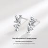 Bambusknoten Damen Sterling Silber S925 Ohrstecker - Trendiger und eleganter Sommerschmuck