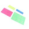 4 Pieces Letter Number Stencils Plastic Material Capital Lowercase Lettering Template for Learning Painting Scrapbooking