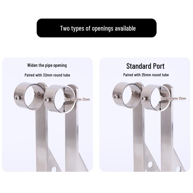 Stainless Steel Triangle Bracket Wall-Mounted Clothes Drying Rack for Balcony
