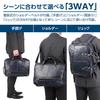 HAKUBA Fineseed TOKYO Business Backpack 1610 Navy AMFSBB1610NV Business A4 Size PC Casual Everyday Use 3-Way Briefcase, Compatible, 15-inch