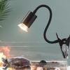 Curved Long Holder Turtle Basking Lamp Clip-on Lamp Holder Pet Heat Bulb  Temperature Controller