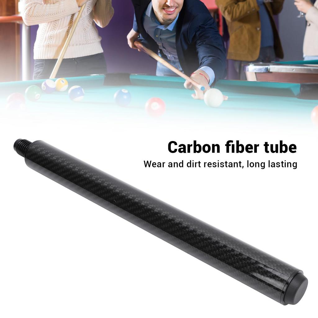 Carbon Fiber Pool Cue Billiard Pool Cue Extension with Storage Bag for Predator Pool Billiard Billiard Accessories Extension, 12-inch Cue, Extension,