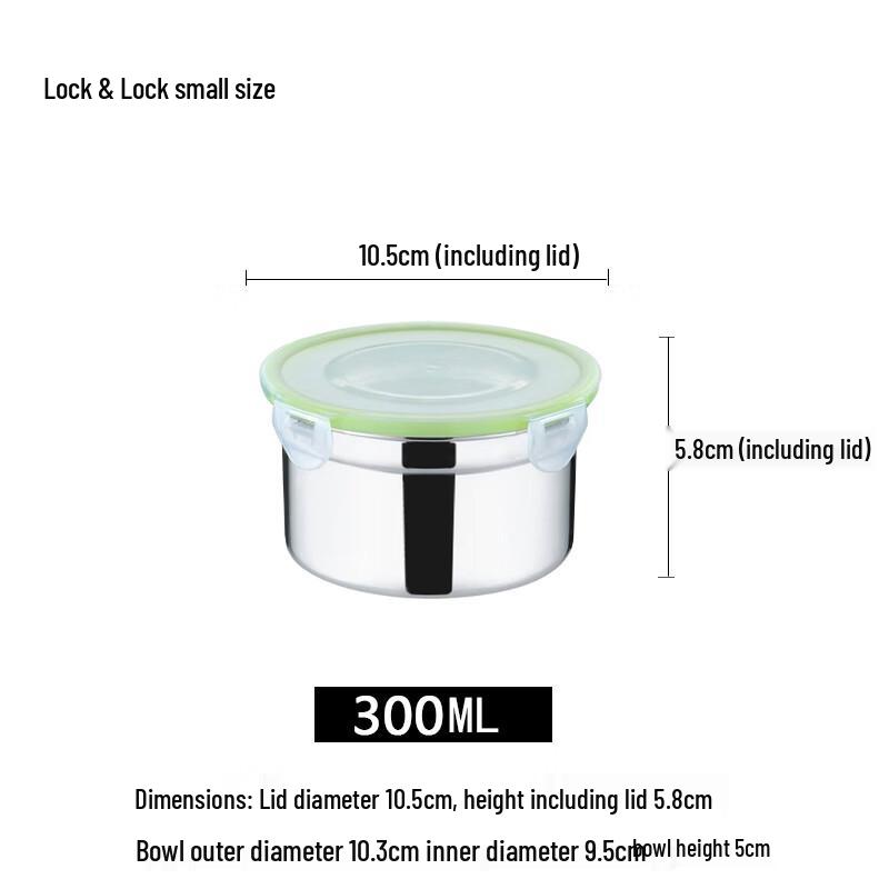 Lainuo 304 Stainless Steel Food Storage & Soup Bowl Set