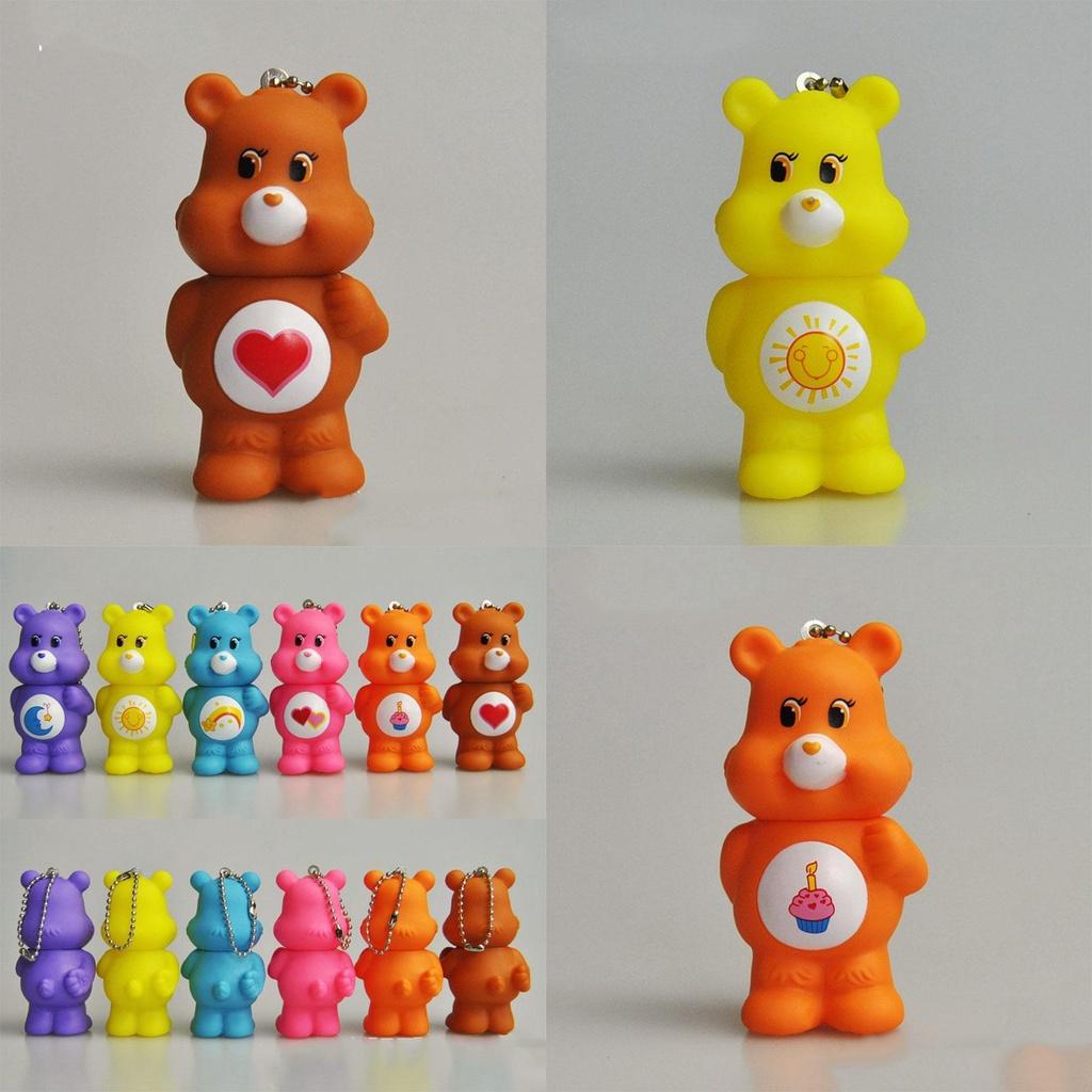 Care Bears Schlüsselanhänger Spielzeug Schlüsselanhänger Figuren Taschenanhänger Puppe Weihnachts- Geburtstagsgeschenk