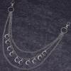 white multiple moon jeans chain, White Multiple Moon Jeans Chain