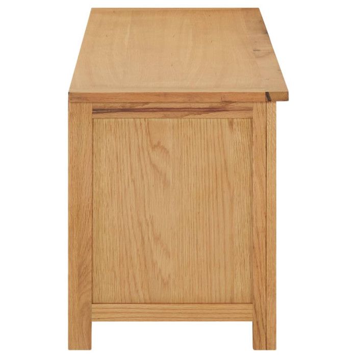 VidaXL Étagère à chaussures 114x37x45 cm Bois de chêne solide
