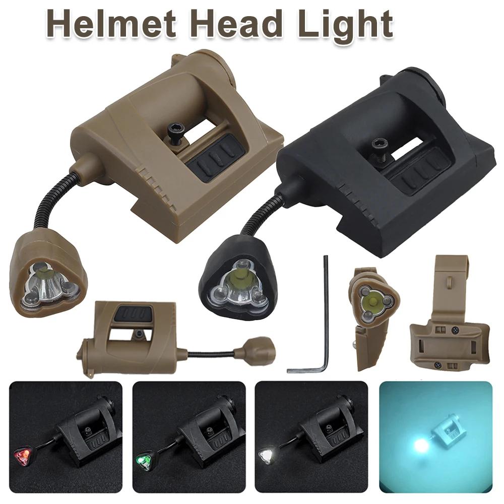 Tactical Helmet Light MPLS Military Helmet Flashlight 3 Modes LED Charge Helmet Lamp Nylon Energy-saving for Hunting Camping