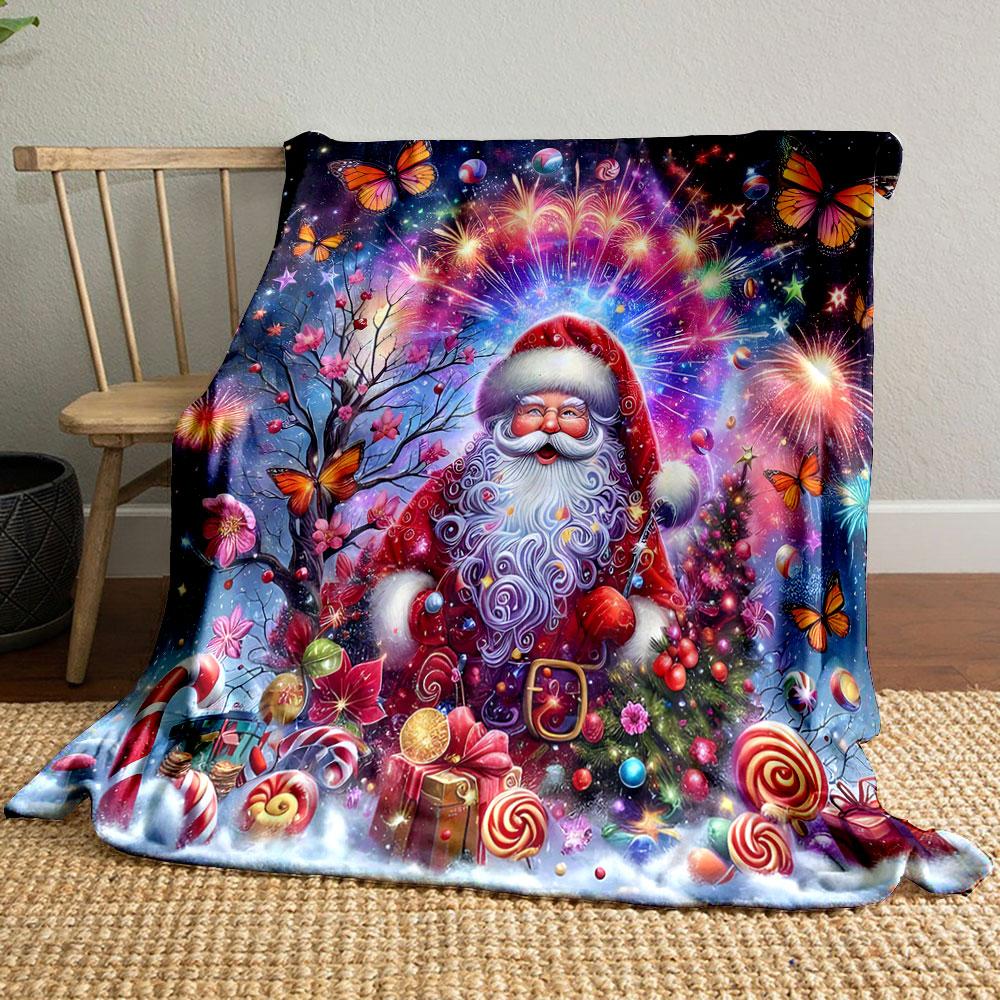 Magical Christmas Wonderland Print Blanket Soft and Cozy Perfect for the Living Room Bed Sofa or a Nap,gift
