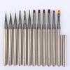 Cross-border Gun Black Metal Rod Nail Art Brush Set for Painting, Line Drawing, Flower, Gradient, and Light Therapy Nails