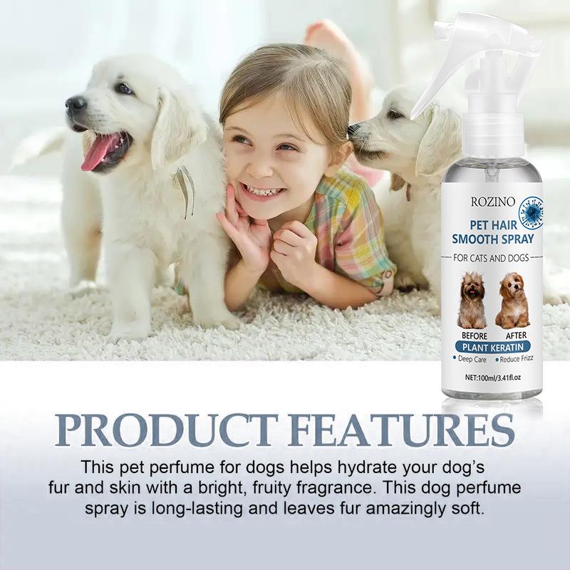 100ml Pet Hair Smoothing Care Spray Contains Mild Ingredients Deeply Moisturizing and Moisturizing Hair