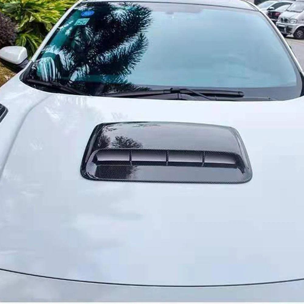 Auto Außen Haubenlufteinlass Dekorative Zierleiste Kohlefaser Automobil Lufteinlass Haube Auto Modifikation
