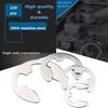 120pcs Snap Ring Kit 304 Stainless Steel E-clip Plastic Box Smooth