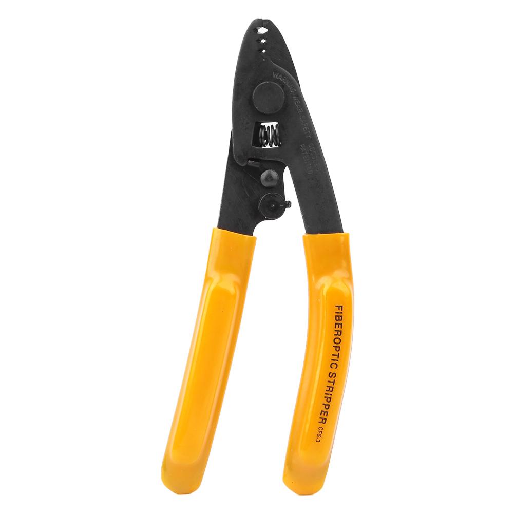Fiber Optic Stripping Pliers 3 Port Hole Ergonomic Hand Stripper with Hex Socket Wrench