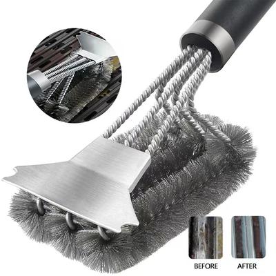 Barbecue Grill BBQ Brush Clean Tool, Grill Accessories, Stainless Steel Bristles Non-stick Cleaning Brushes Barbecue Accessories