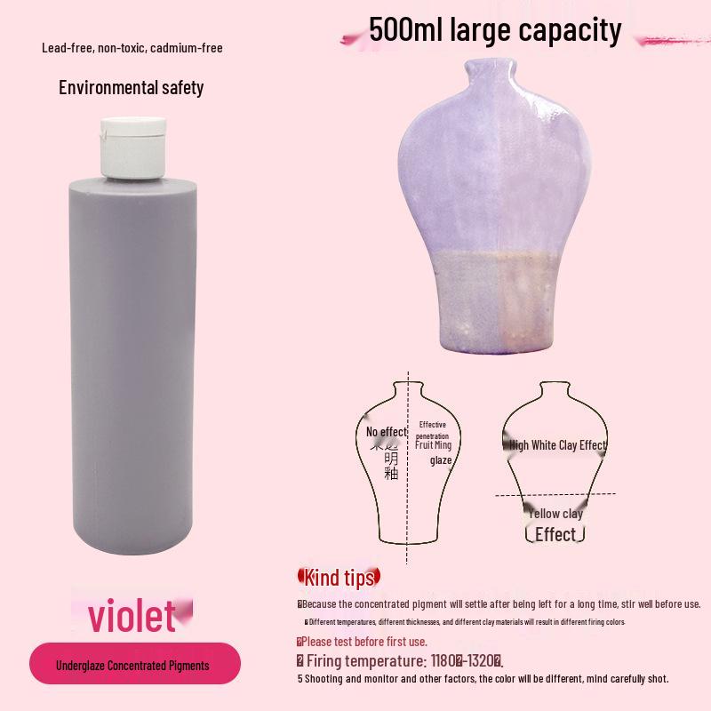 Konzentrierte wasserbasierte Keramik-Unterglasurpigmente für DIY- & Studentenprojekte