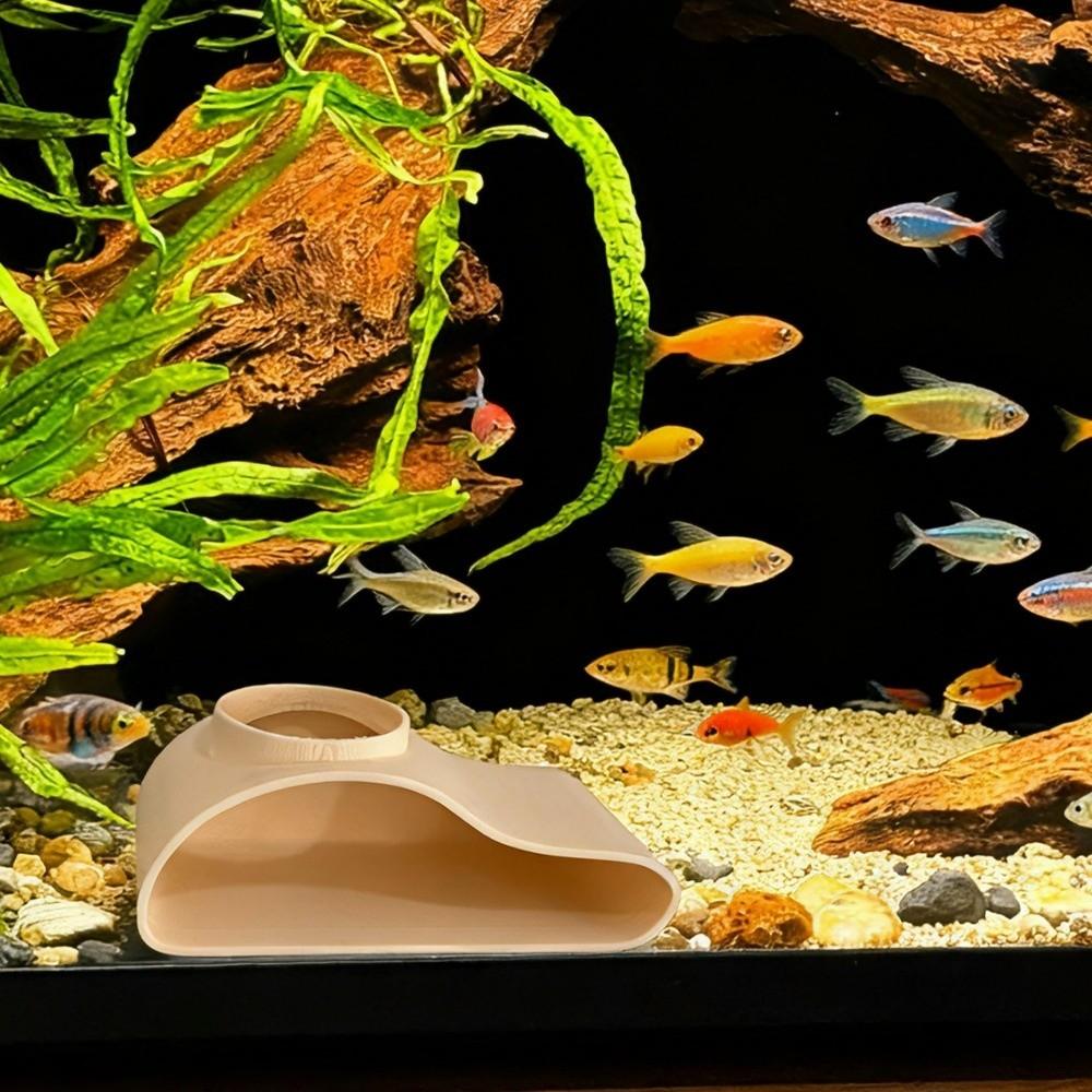 Single Hole Under Gravel Tunnel 3D Printing Shrimp Cave Aquarium Tunnel Cave  Fish Tank Decoration