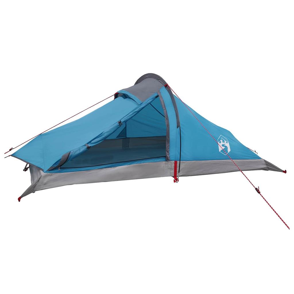 Trekking Tent Blue 2 Person 185T Polyester with PU Coating
