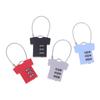 3 Digit Zinc Alloy Password Lock Steel Wire Security Lock Suitcase Luggage Anti-Theft Coded Lock Cupboard Cabinet Locker Padlock