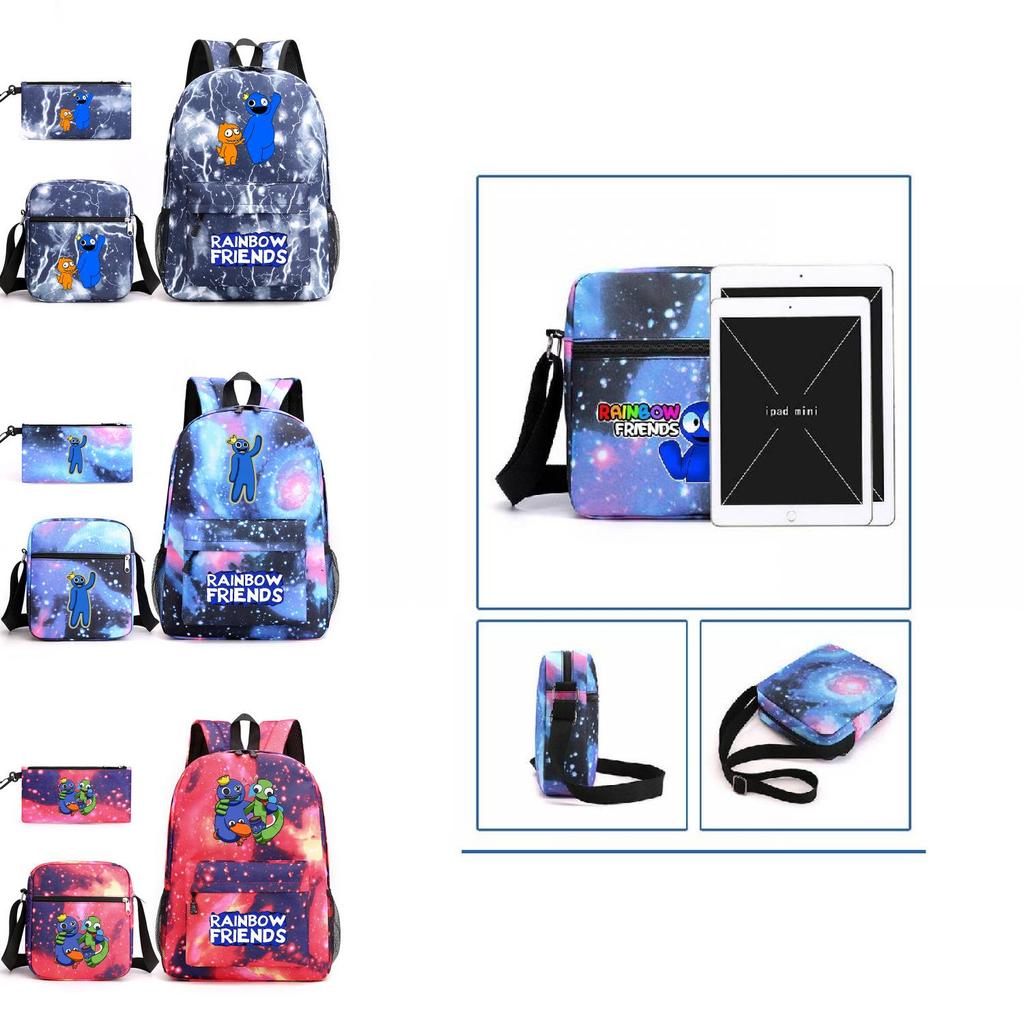 Roblox Rainbow Friends Large Capacity Backpack Set With Pencil Bag And Messenger Bag
