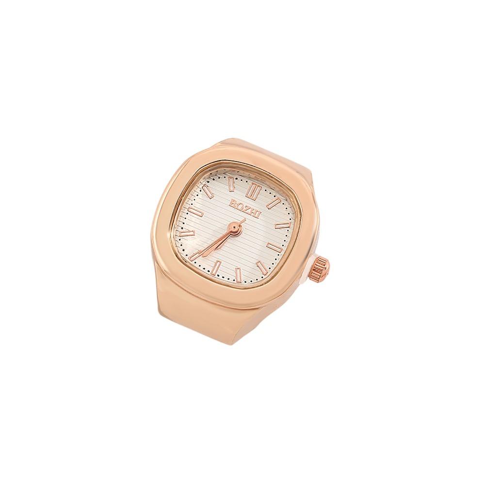 Міні-годинник-кільце для пари, регульований кварцовий годинник, креативний годинник-кільце на палець, чоловіки, жінки