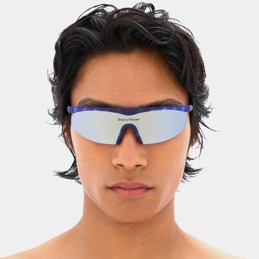 Diseuteuligteubijeon Koharu Eclipse Violet Tortoise/D+ Biue Siiver Flash Mirror