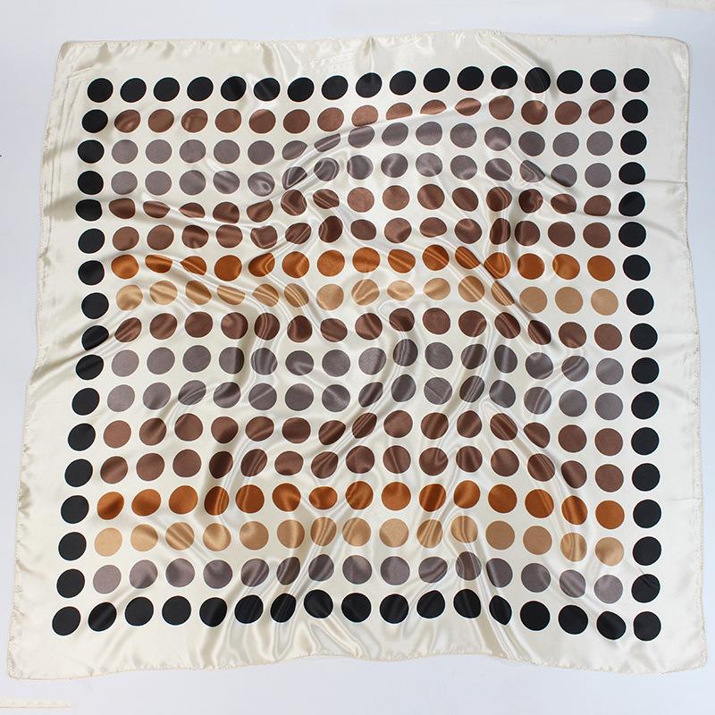 

Высококачественные роскошные шелковые шарфы, повязка на голову, шарфы, шейный шарф для женщин, шелковый шарф с цепочкой, женская декоративная шаль 90*90cm