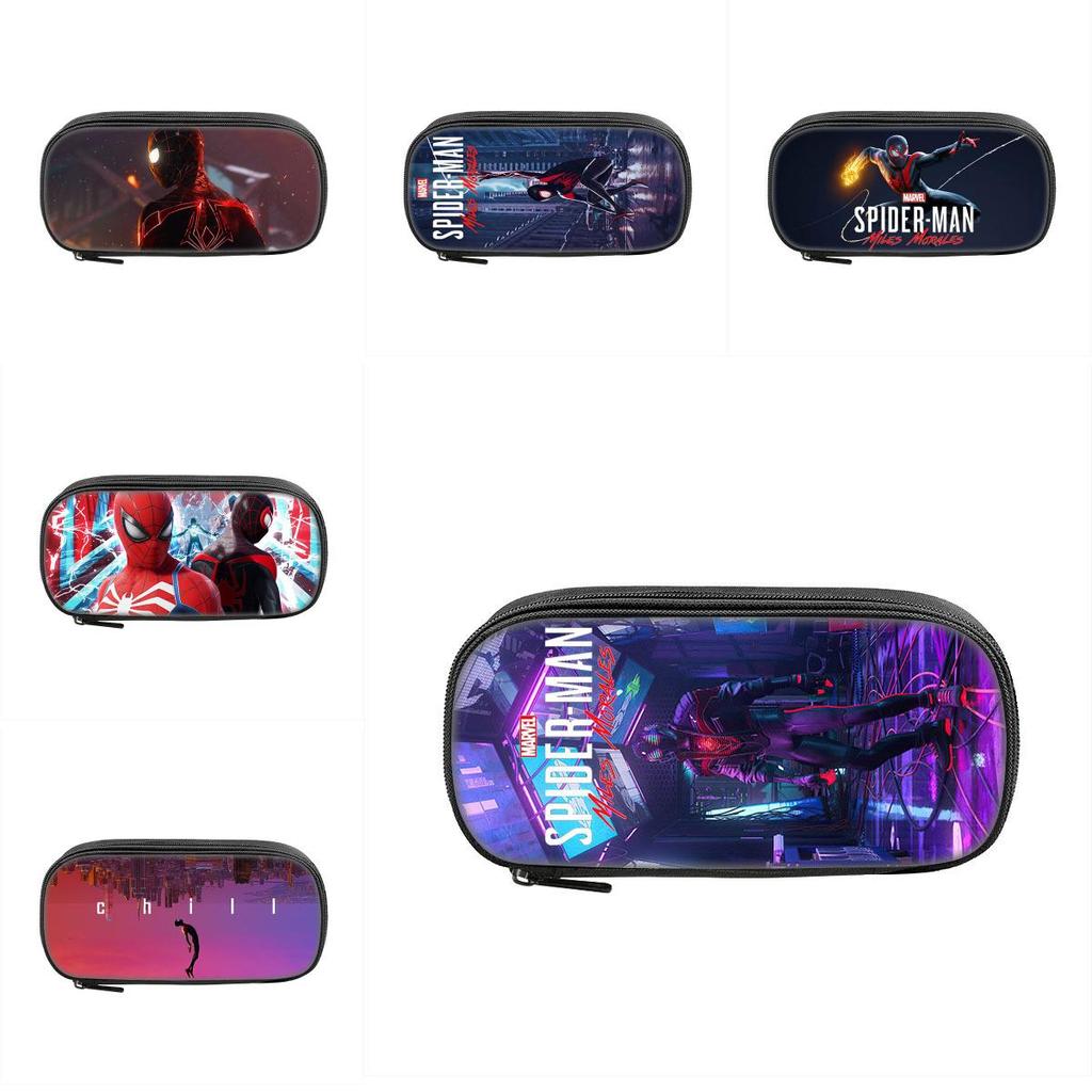 Spiderman Miles Morales Pencil Case With Polyester Material For Students And Gift Use