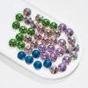 Glass Metal Base Four-Prong Rhinestone Flat Back Sew-On Beading for Garment