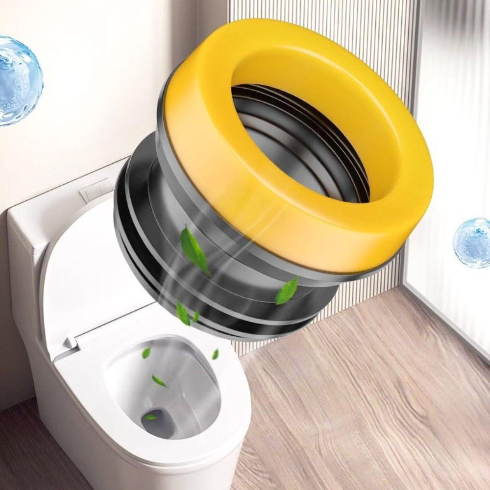 Silica Gel Toilet Check Valve Good Sealing Toilet Base Leak-Proof Ring  School