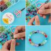 200Pcs 8mm Colored Acrylic Cracked Beads Set Jewelry Making Round Beads Kit For DIY Handmade Bracelet Necklace Gift Accessories