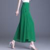 Summer Chiffon High Waist Pants for Women Fashion Wide Leg Pants Ladies Vintage Clothes