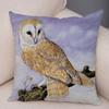 Ful Fo Bird Squirrel Cushion  for Kid Room Sofa Home Decor Cartoon Animal Pillow Case Soft Plush Pillowcase ,(3)