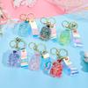Luminous Acrylic Gas Tank Quicksand Keychain Pendant - Small Gift Decoration