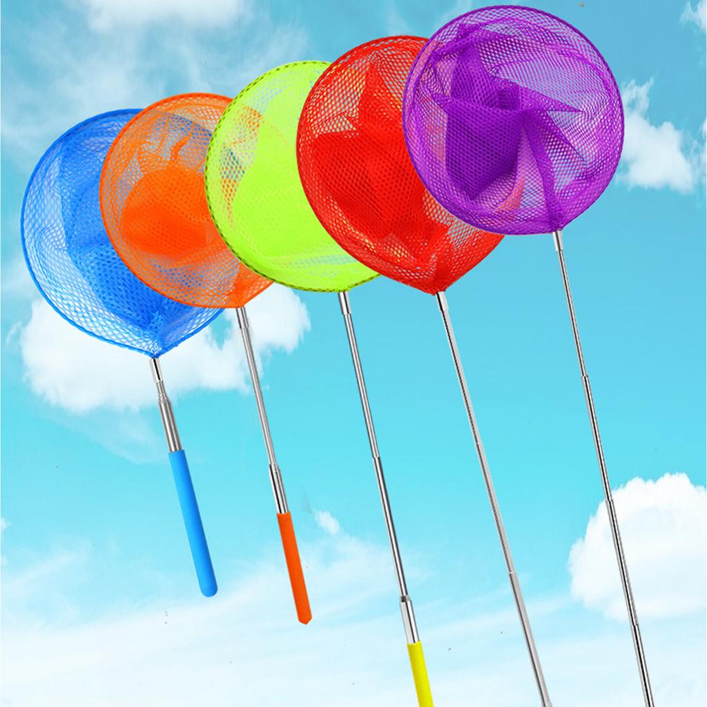 Kids Fishing Net Telescopic Stainless Handle Fish Landing Net for Safe Catching Freshwater Saltwater Fishing Equipment