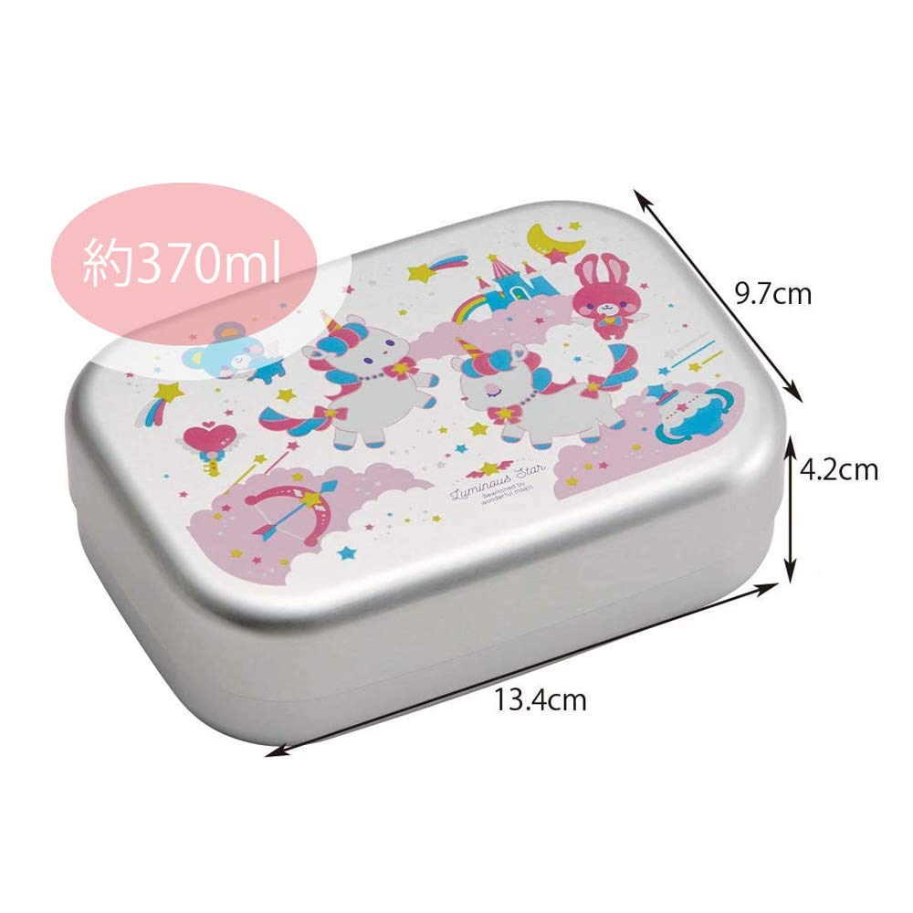 Skater Aluminum Lunch Unicorn for Made in Japan Children's Box, 370ml, Design, Girls, (ALB5NV-A)