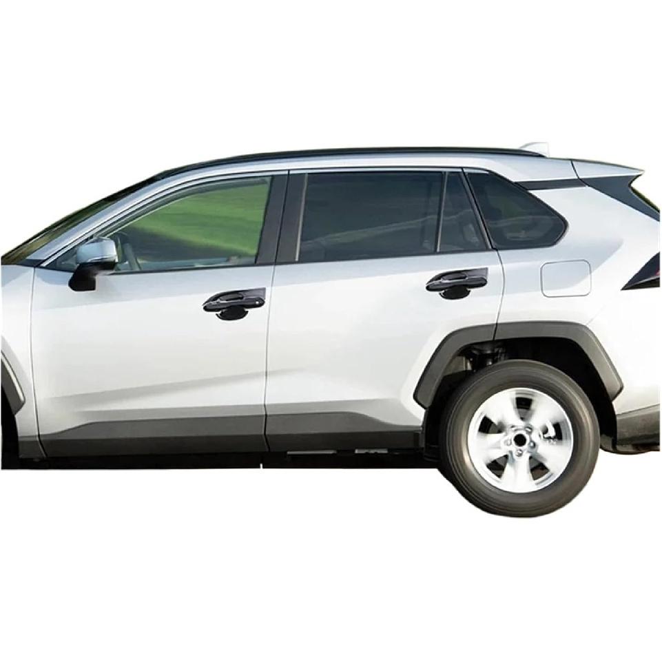 Exterior Door Handle Cover+ Bowl Trim Compatible with Toyota RAV4 2020-2025 Car Accessories Black