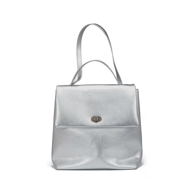 Silberner Rucksack Damen Sommer Post neu Großraum Freizeit Pendeln vielseitiger Rucksack Aufbewahrung