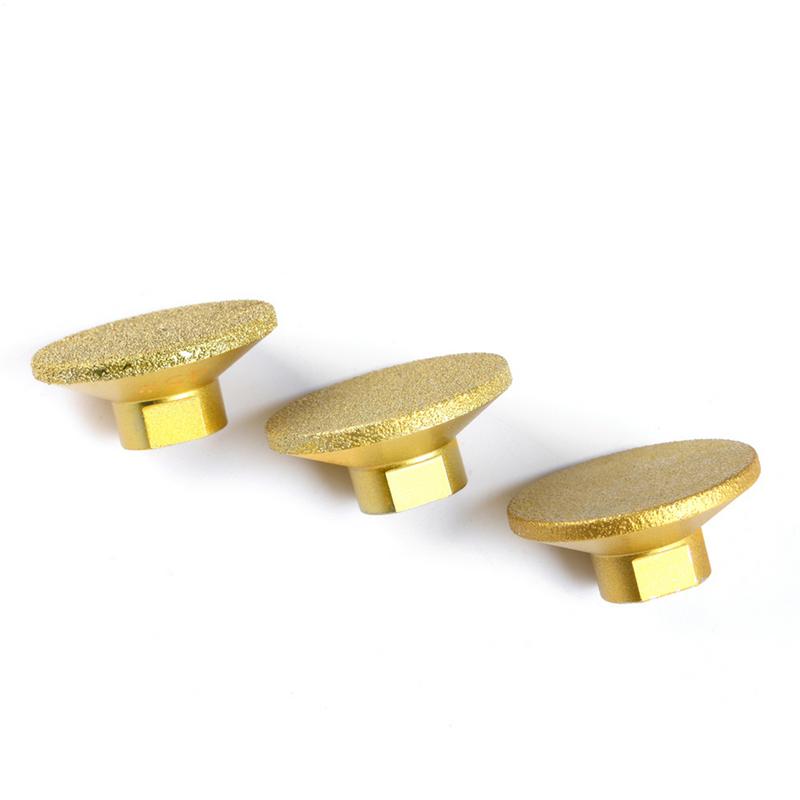 Flat Grinding Head M10 Stone Counter Top Grinder Discs Brazed Flat Grinding Head Replacement For Craftsmen Enthusiasts Set Of 3