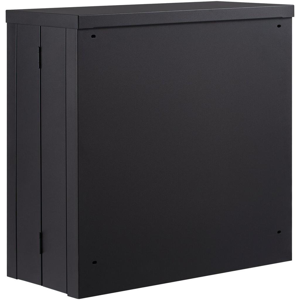 Foldable Wall Cabinet, Metal Garage Locker Mounted 26" Small Tool Chest 240 LBS Loading Capacity Adjustable Shelf Magnetic Door File for Warehouse
