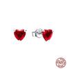 Hoop Earrings for Women Sparkling Pave CZ Heart-shaped Series Round Love Fit Original Wedding Drop Earring Jewelry