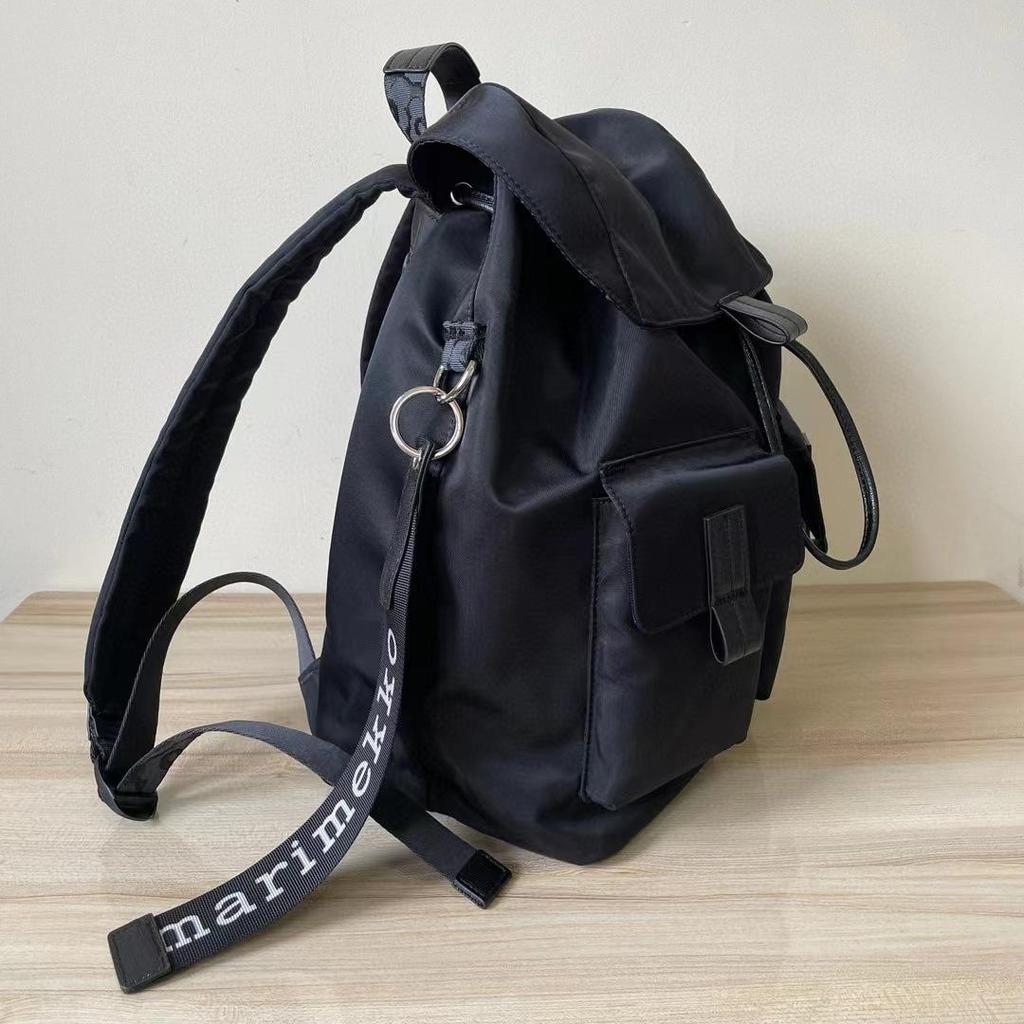 Nordic Niche Marimekko Women's Black Casual Commuter Backpack for Laptop