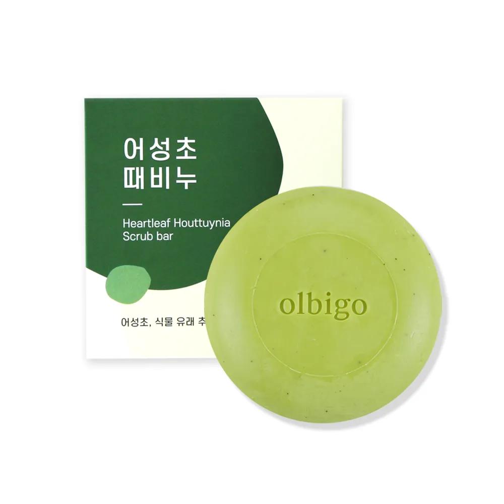 [olbigo] Natural Hypoallergenic Houttuynia Cordata Exfoliating Soap 3+1 Best Moisturizing Power