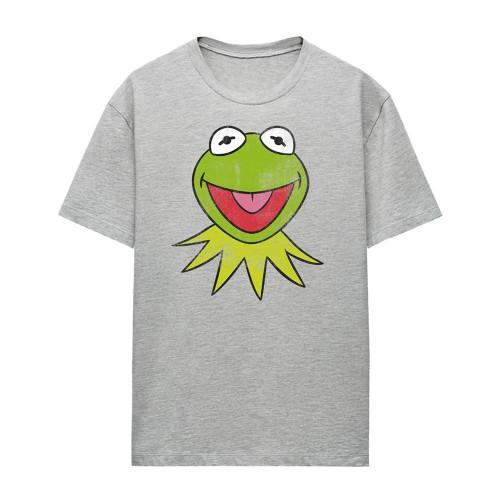 The Muppets Womens/Ladies Kermit Head Heather T-Shirt
