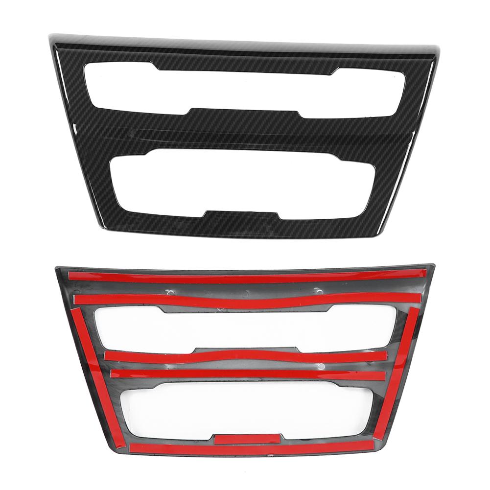 Carbon Fiber Style Center Console CD Panel Trim for BMW X1 F48 2016 2019